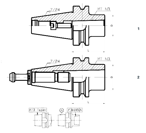 Оправка BT40-MTB4-90